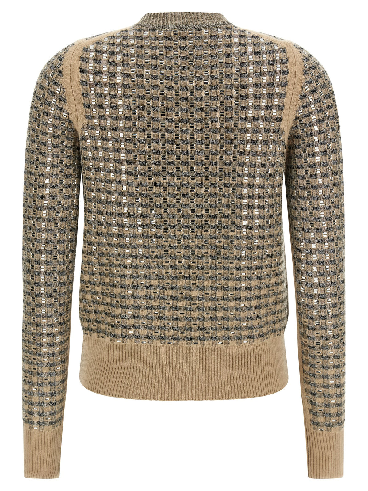Ermanno Scervino Women Check Cardigan With Crystals