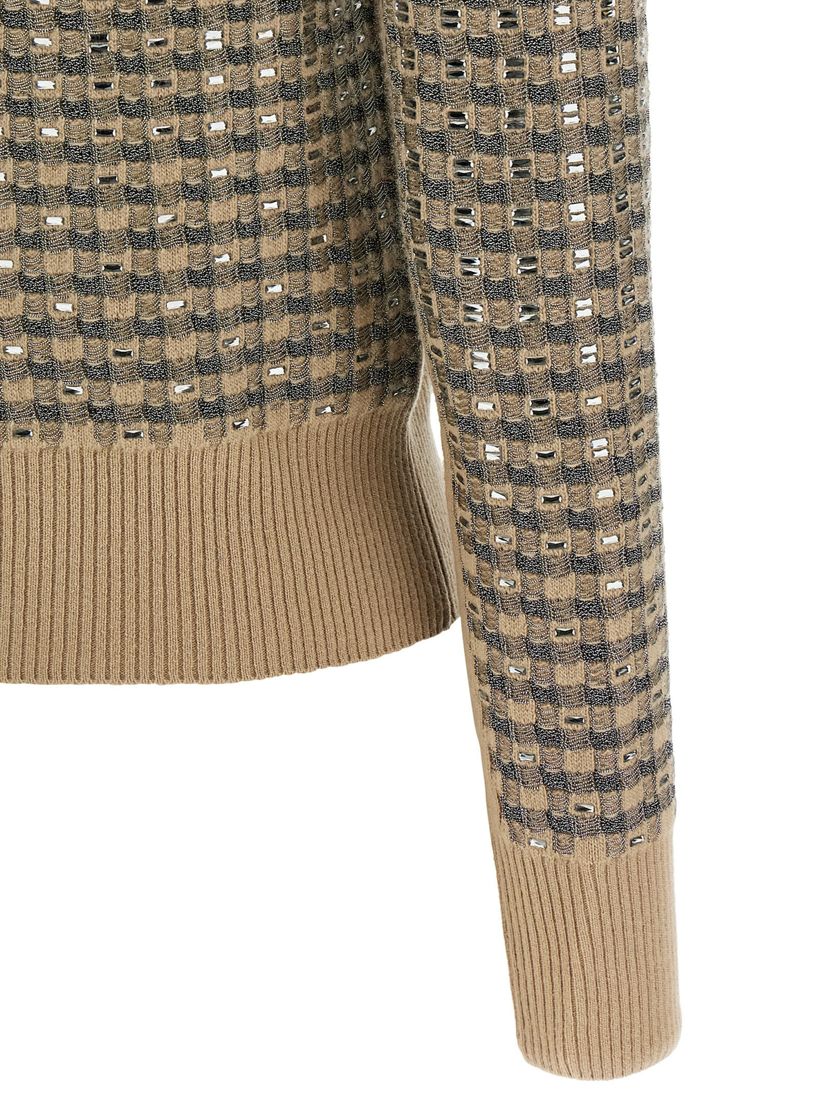 Ermanno Scervino Women Check Cardigan With Crystals