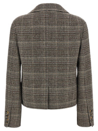 Ermanno Scervino Women Blazer Cropped Check