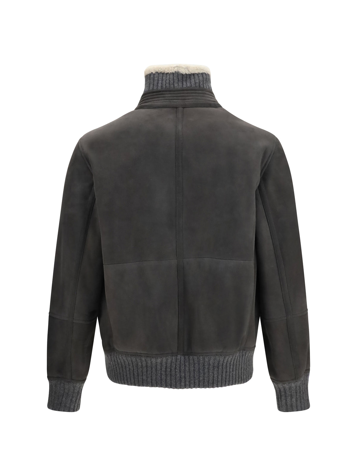 BRUNELLO CUCINELLI Brunello Cucinelli Men Shearling Jacket With Zip And High Neck