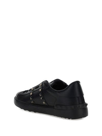 Valentino Garavani Men Rockstud Untitled Calf Leather Sneakers