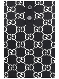 GUCCI Gucci Women Gg Wool Jacquard Polo Top