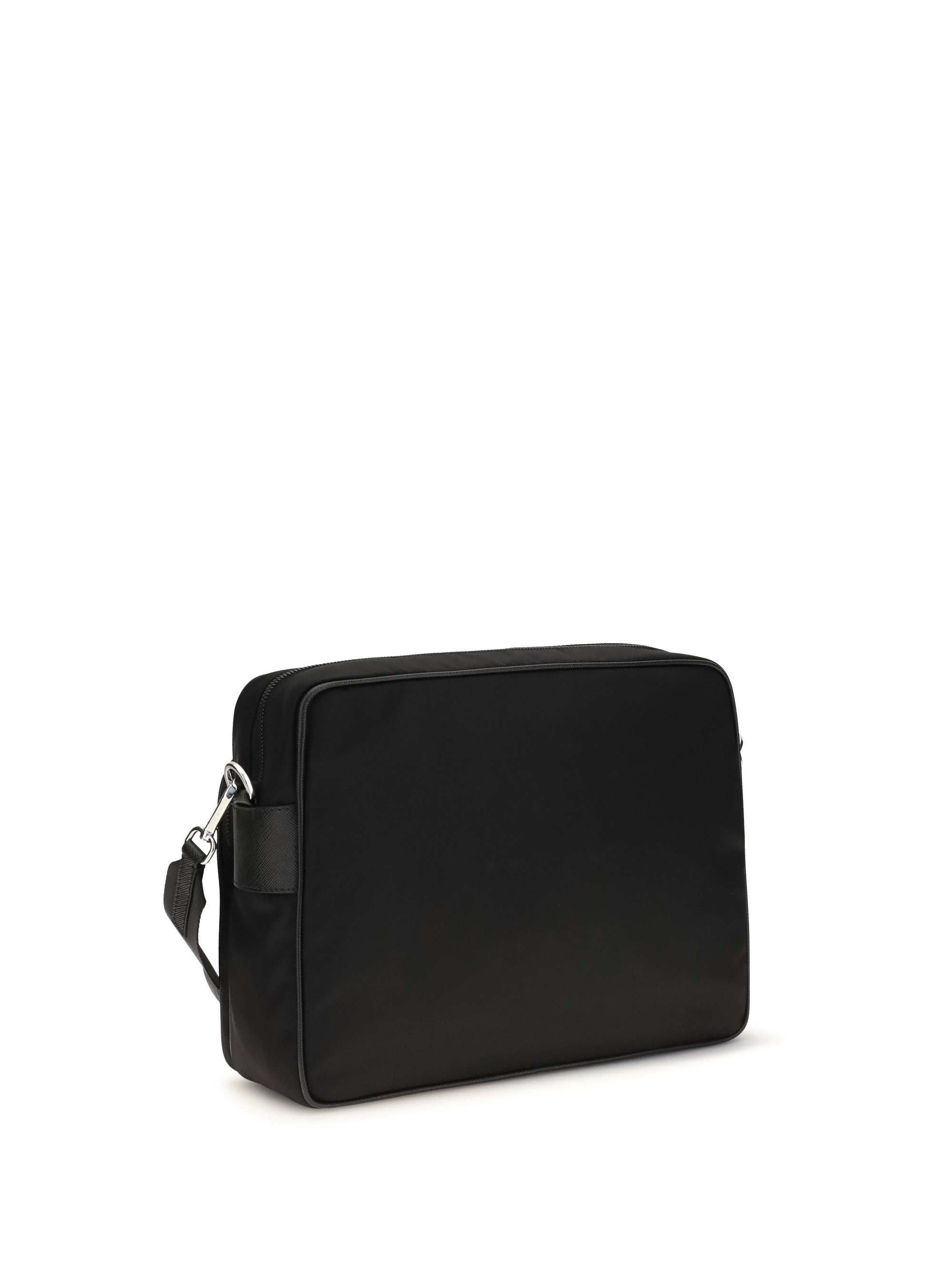 Prada Men Re-Nylon And Leather Shoulder Bag