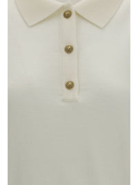 BALMAIN Balmain Women Wool Polo With Vintage Buttons