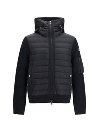 Moncler Men Cardigan With Padded Hood