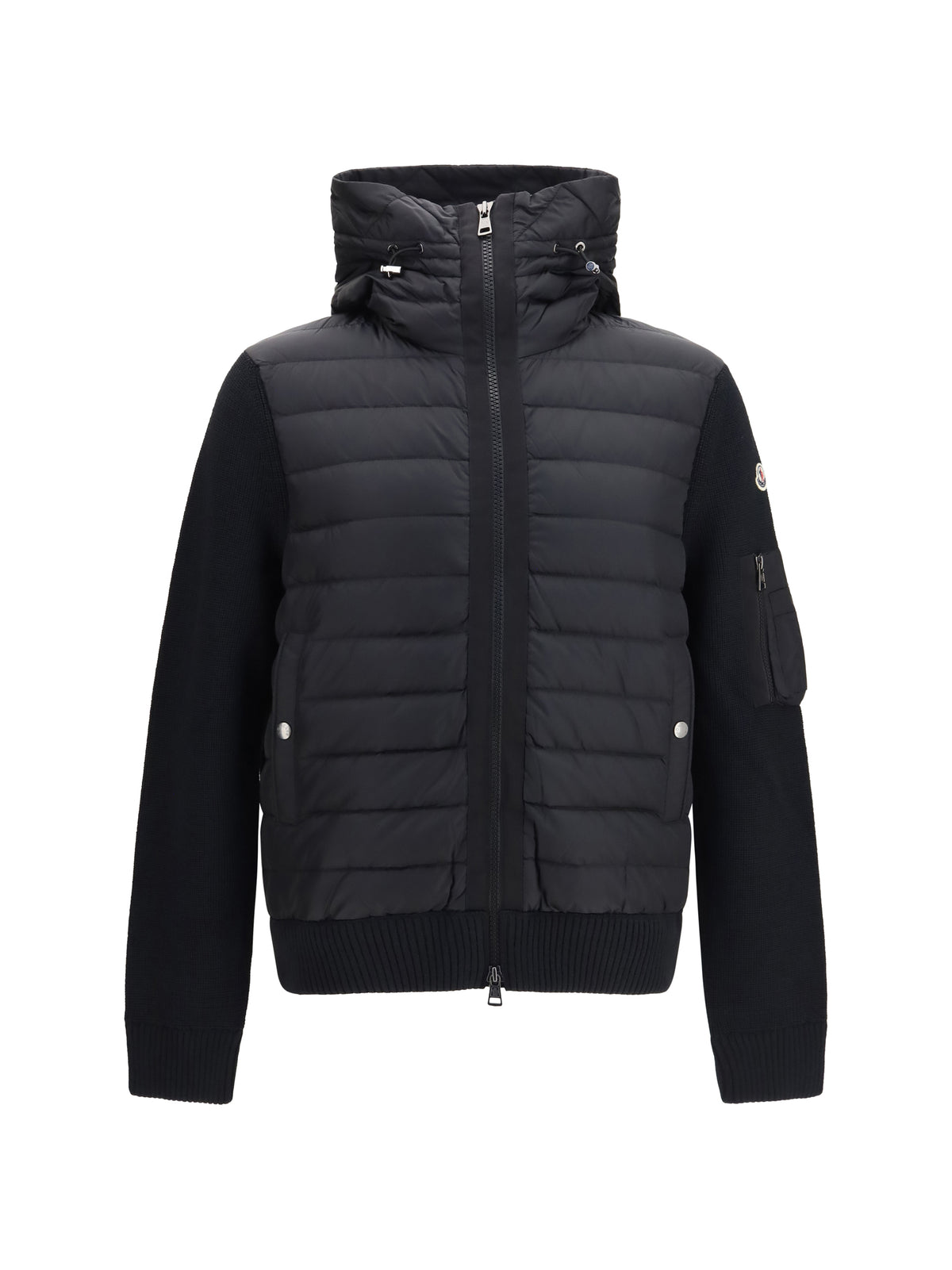 Moncler Men Cardigan With Padded Hood