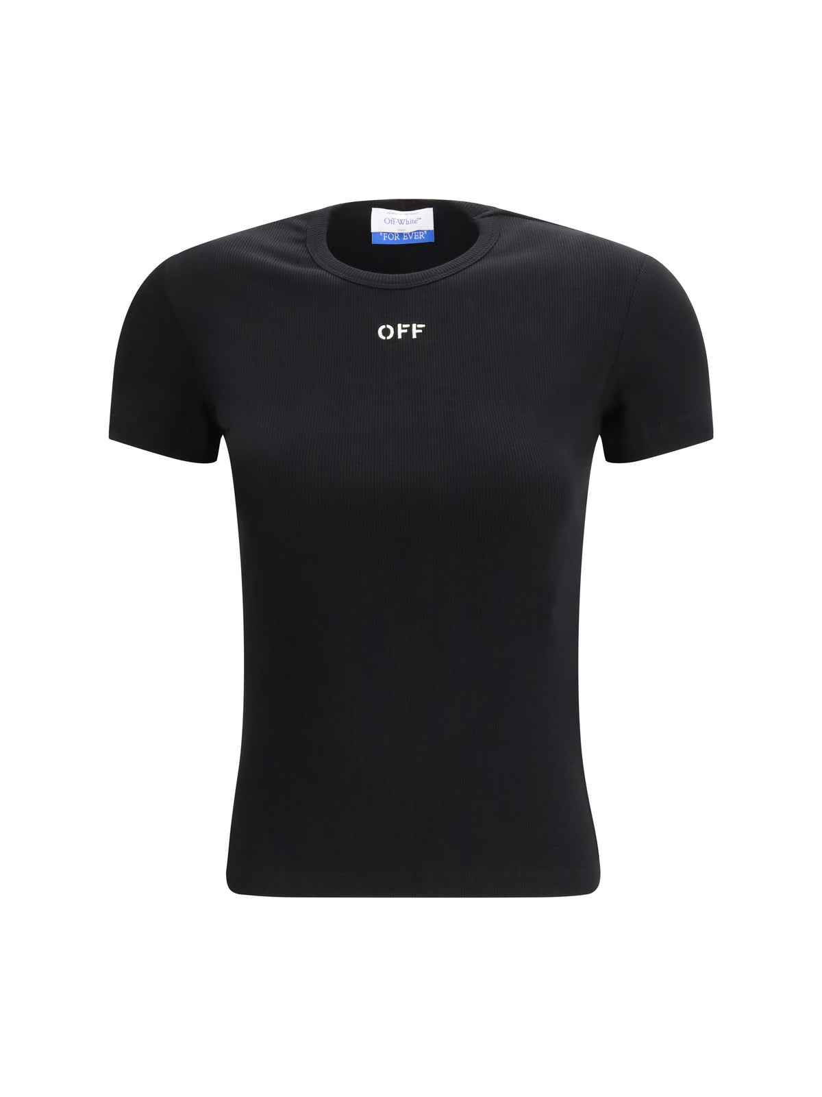 OFF-WHITE Off-White Women Off Stamp Rib Basic T-Shirt
