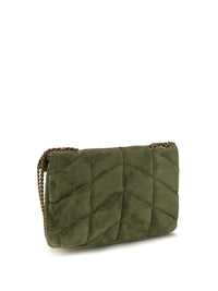 SAINT LAURENT Saint Laurent Women Loulou Puffer Toy Suede Shoulder Bag