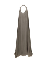 Rick Owens Women Haltar Silk Georgette Dress
