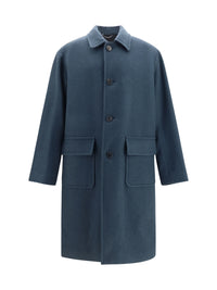 Dries Van Noten Men Long Single-Breasted Coat
