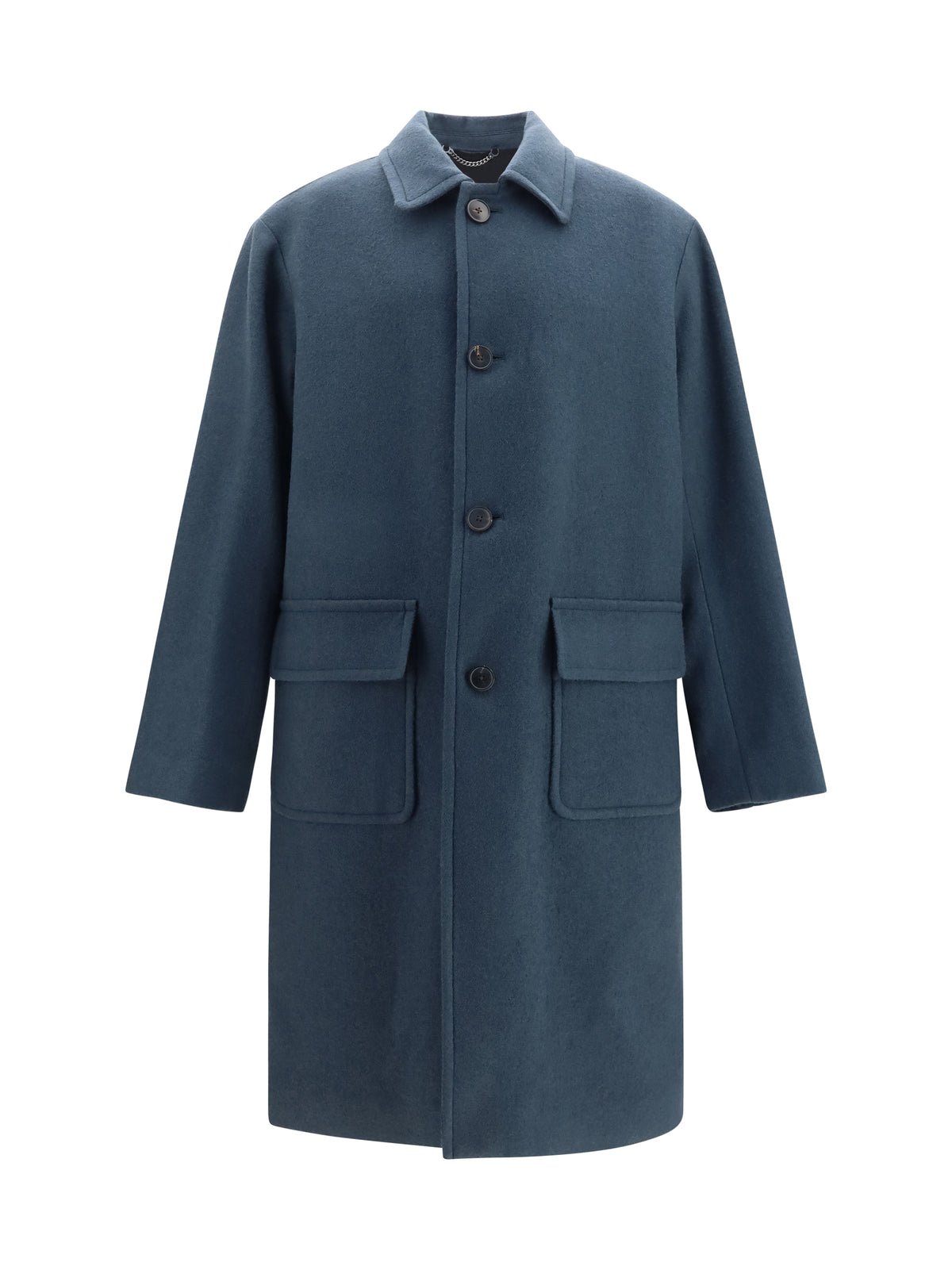 Dries Van Noten Men Long Single-Breasted Coat