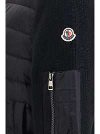 Moncler Men Cardigan With Padded Hood