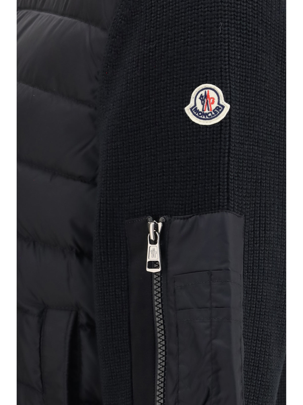 Moncler Men Cardigan With Padded Hood