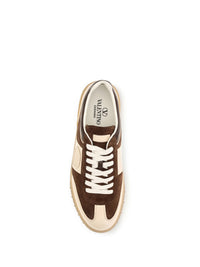 Valentino Garavani Men Upvillage Suede And Nappa Calfskin Sneakers