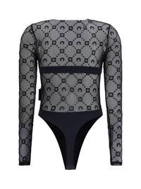 MARINE SERRE Marine Serre Women Mesh Body With Moon Motif