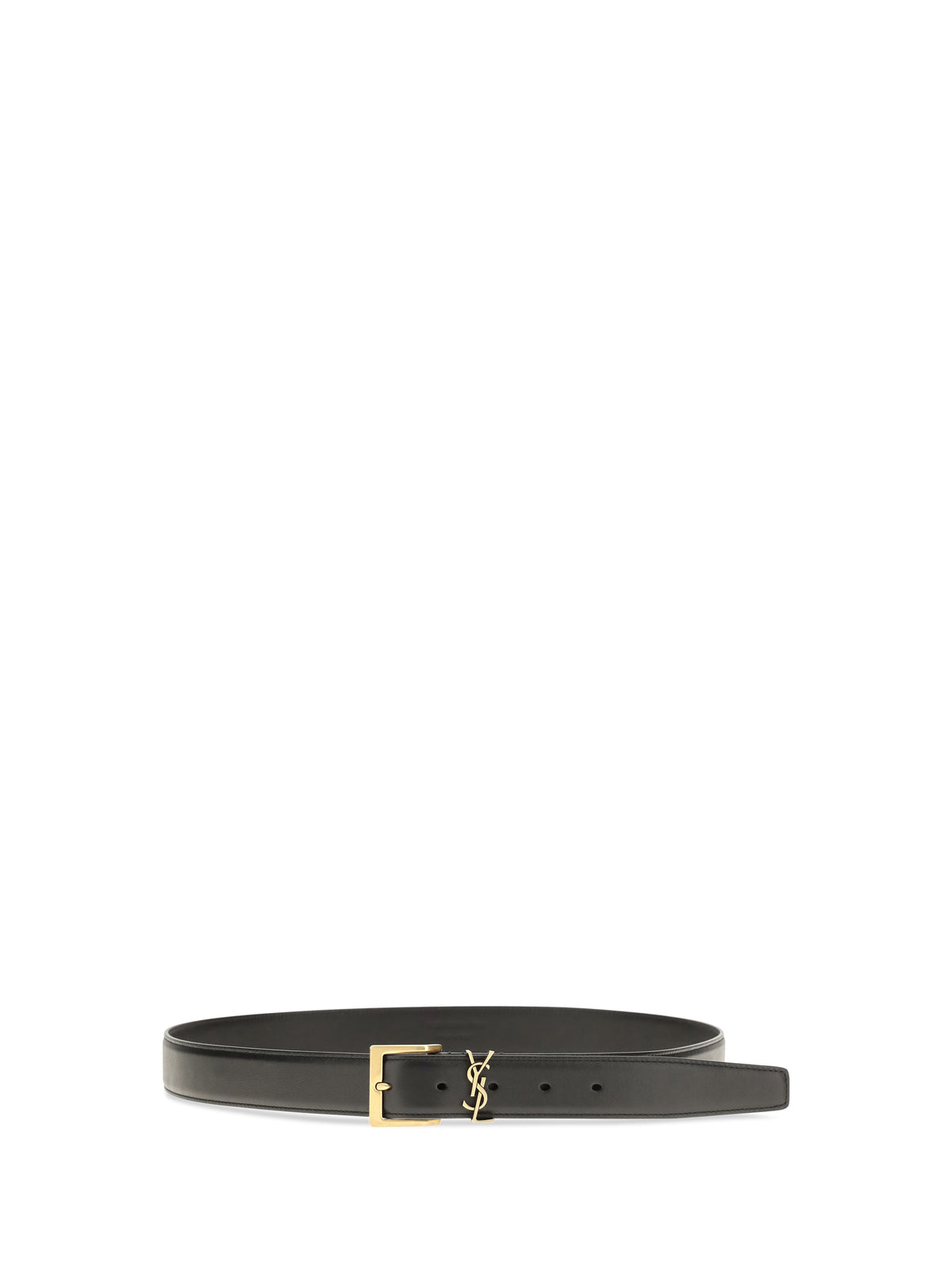 Saint Laurent Men Box Laque Leather Belt