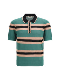 Dries Van Noten Men Striped Polo Shirt