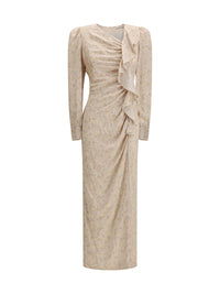 ALESSANDRA RICH Alessandra Rich Women Jacquard Draped Dress With Flounces