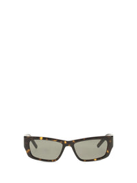 Saint Laurent Women Tortoiseshell Sunglasses With Side Logo