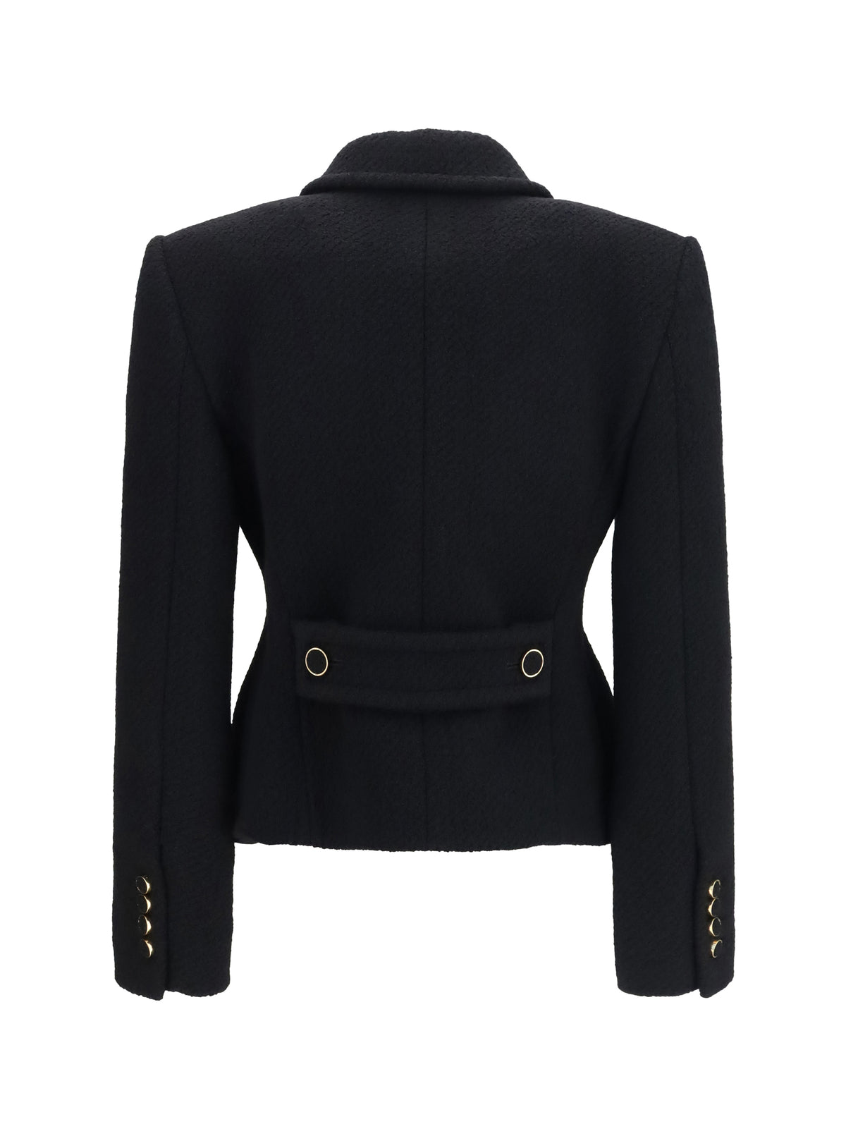 Chloé Women Cropped Single-Breasted Blazer With Fabric Buttons