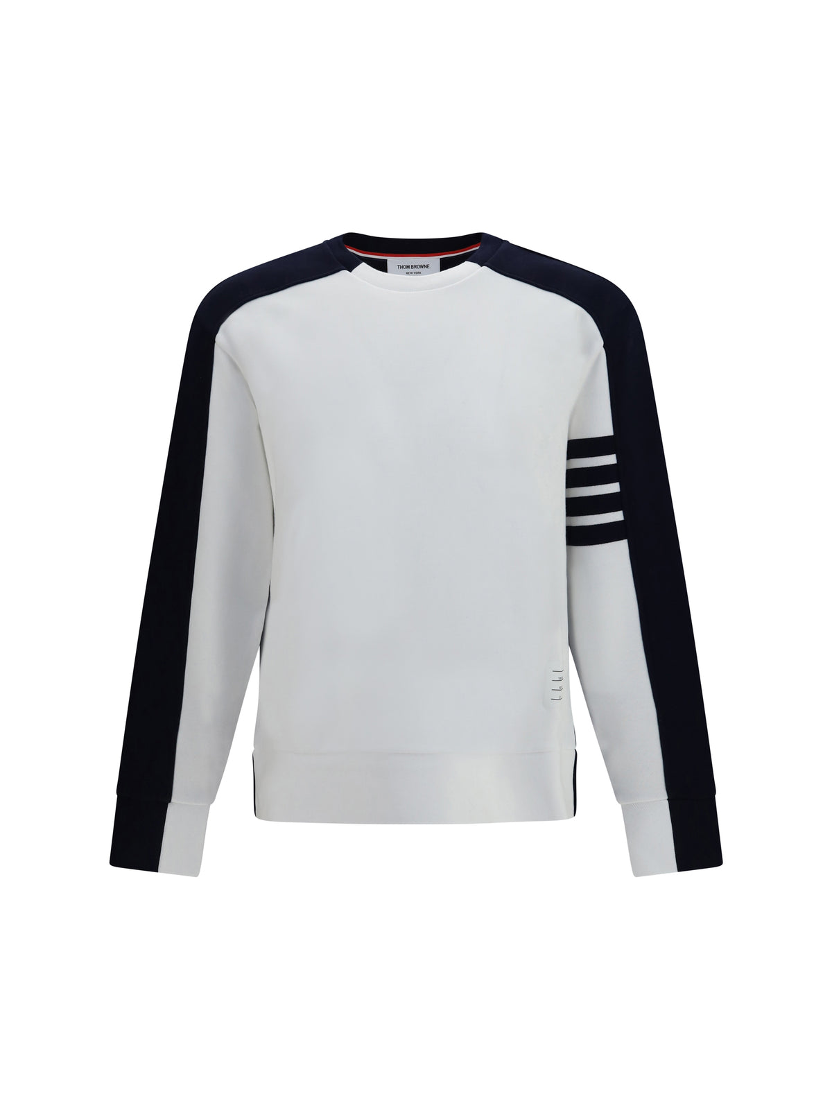 THOM BROWNE Thom Browne Men Colorblock Crewneck Sweatshirt With 4-Bar Detail