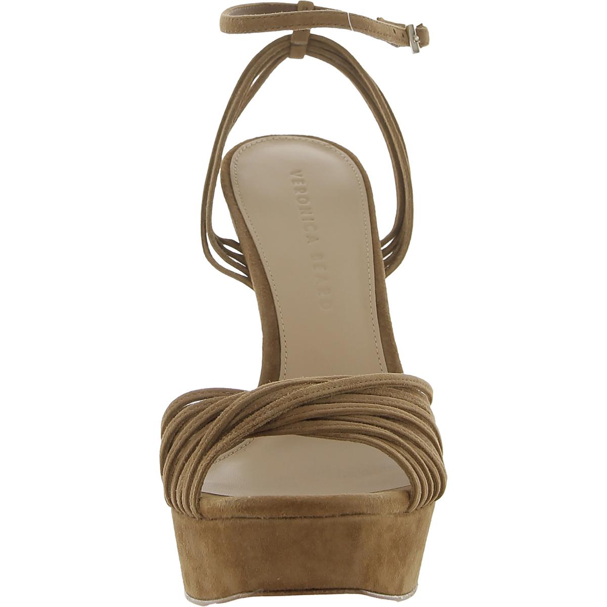 Fletcher Womens Strappy Square Toe Heels
