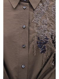 BRUNELLO CUCINELLI Brunello Cucinelli Women Sequined Shirt Dress With Belt