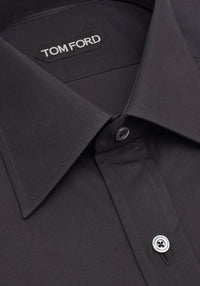 Tom Ford Men's Black 100% Cotton Button Down Dress Shirt
