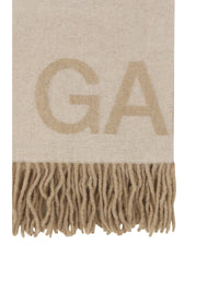 GANNI Ganni Women Fringed Wool Scarf