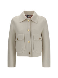 THOM BROWNE Thom Browne Women Wool And Cashmere Bell-Sleeve Jacket