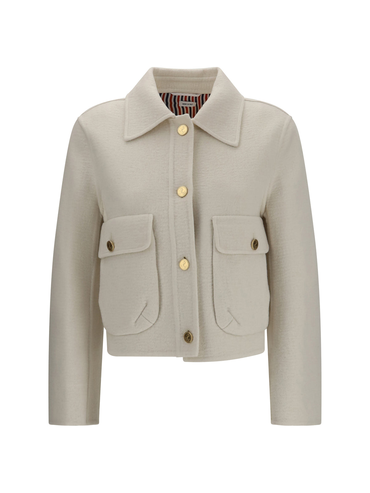THOM BROWNE Thom Browne Women Wool And Cashmere Bell-Sleeve Jacket