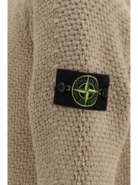 Stone Island Men Loose Crewneck Sweater With Ribbed Trims