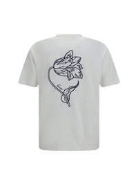 Kenzo Men Kenzo Tulip Embroidered Cotton T-Shirt