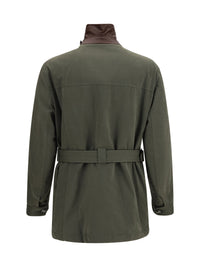 Brunello Cucinelli Men Belted Waterproof Jacket