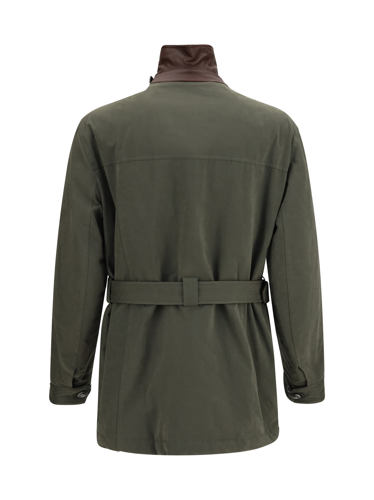 Brunello Cucinelli Men Belted Waterproof Jacket