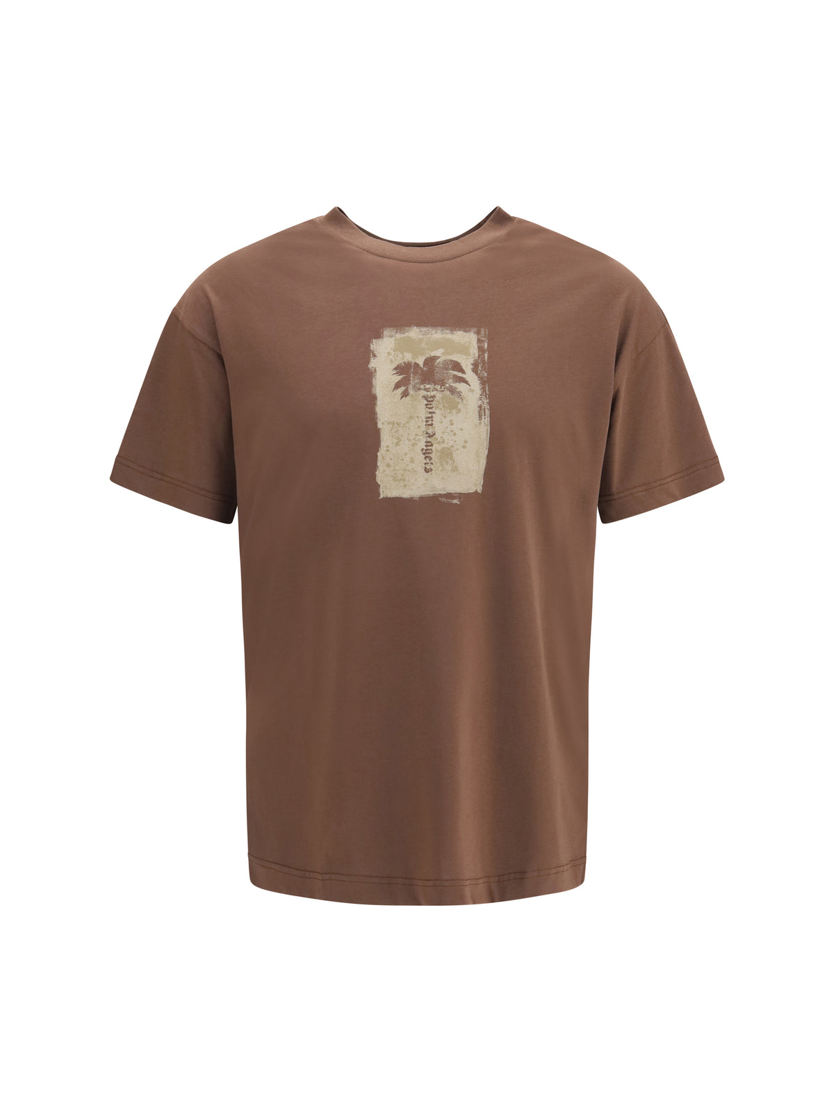 Palm Angels Men Palm Tree Cotton T-Shirt