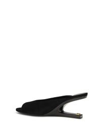 BALMAIN Balmain Women Suede Open-Toe Mules