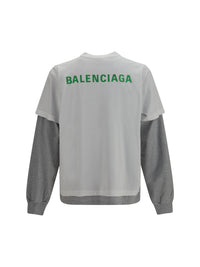 BALENCIAGA Balenciaga Men Double-Sleeve Cotton T-Shirt