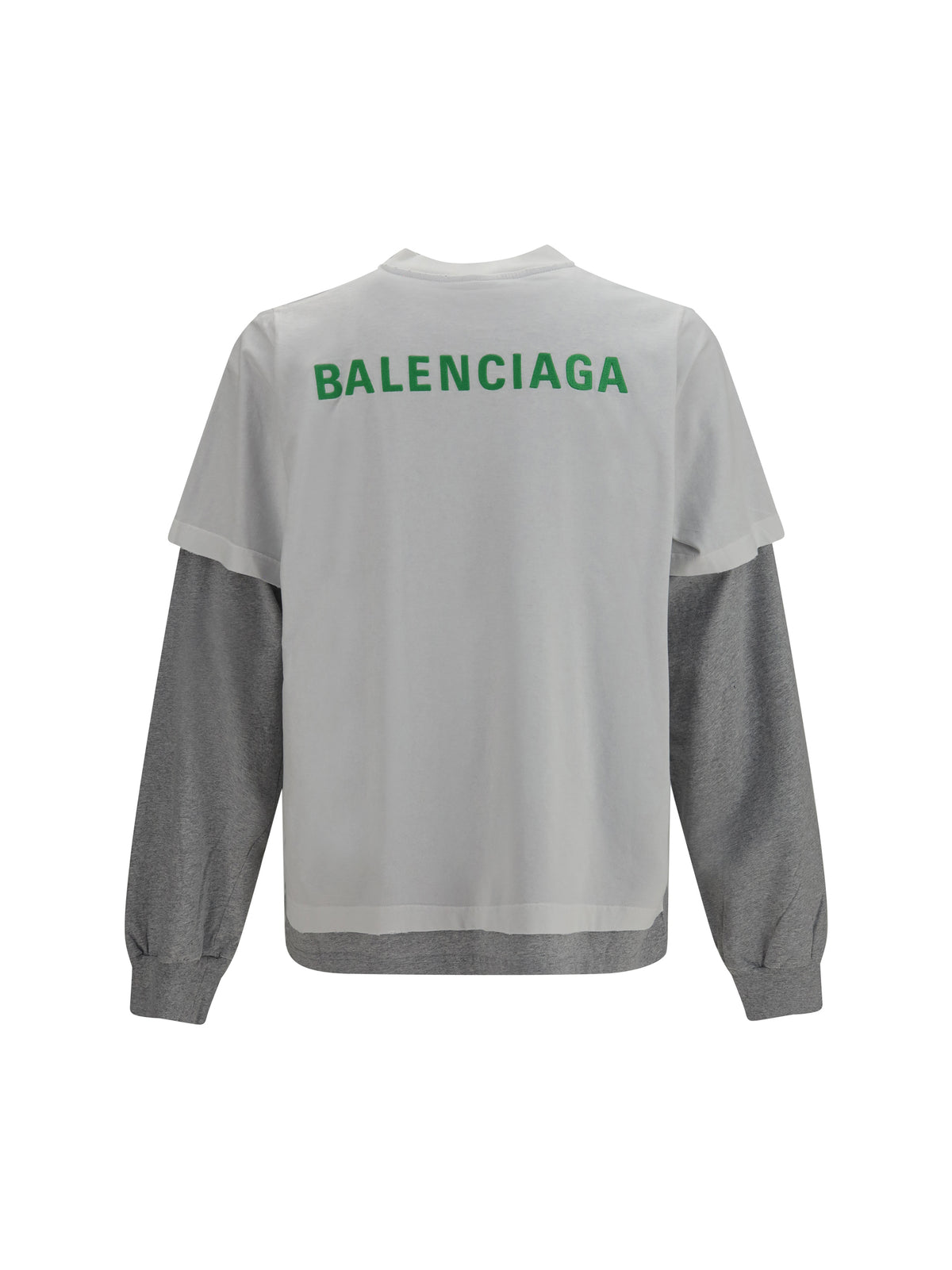 BALENCIAGA Balenciaga Men Double-Sleeve Cotton T-Shirt