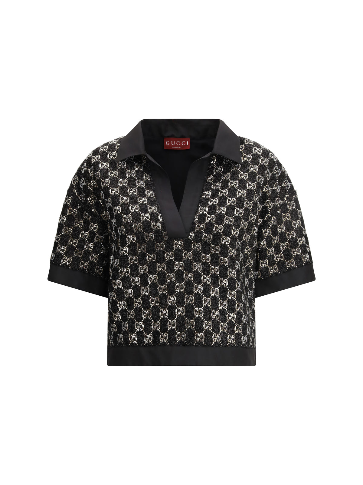 Gucci Women Wool Lamé Tweed Top