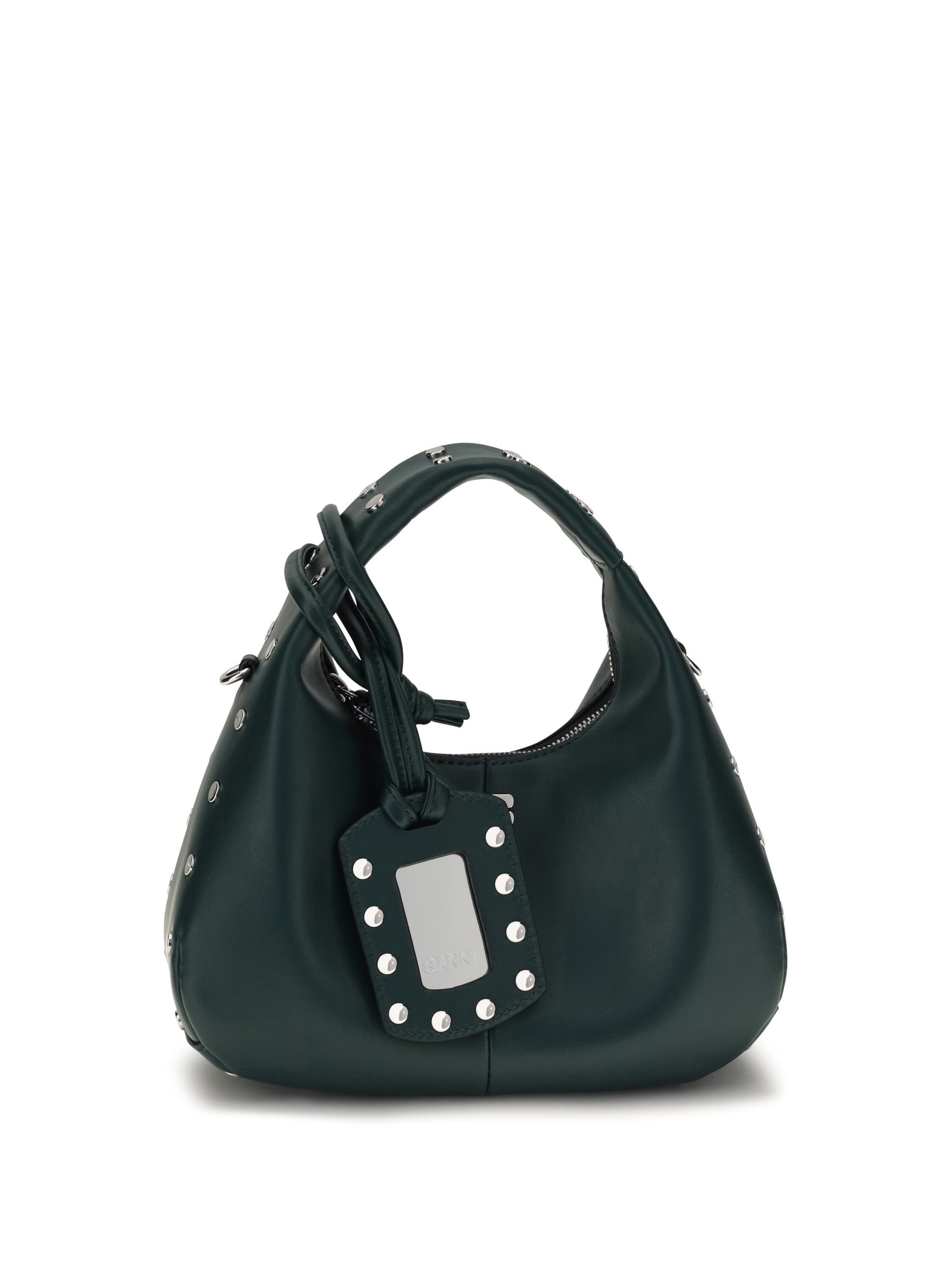 GANNI Ganni Women Mini Studded Hobo Handbag