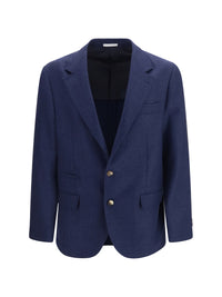 Brunello Cucinelli Men Single Breasted Wool Blazer