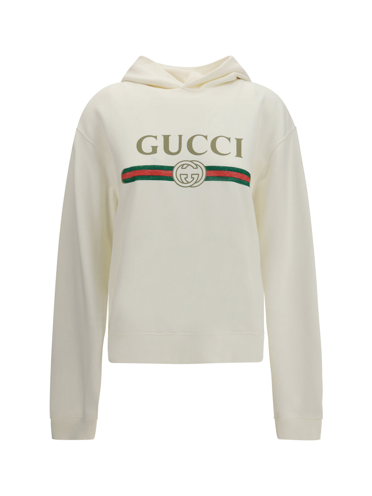 Gucci Women Cotton And Cashmere Jersey Hoodie