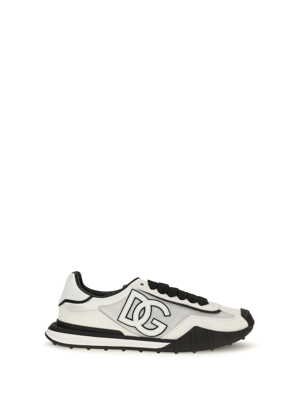 Dolce & Gabbana Men Dg Logo Leather Sneakers