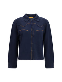 GUEST IN RESIDENCE Guest In Residence Women Cropped Western Cashmere Shirt