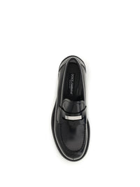 Dolce & Gabbana Men Calfskin Leather Loafers