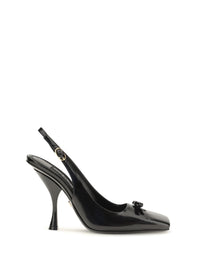 Dolce & Gabbana Women Leather Slingback Pumps