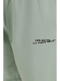 Off-White Men Type Machine Arrow Skate Sweat Shorts With Front Logo