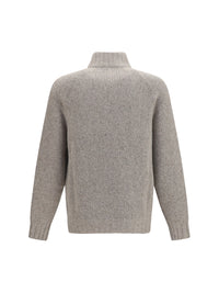 BRUNELLO CUCINELLI Brunello Cucinelli Men High-Neck Cashmere And Silk Cardigan With Zip