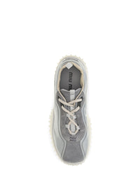 MIU MIU Miu Miu Women Bubble Sneakers In Technical Fabric And Suede